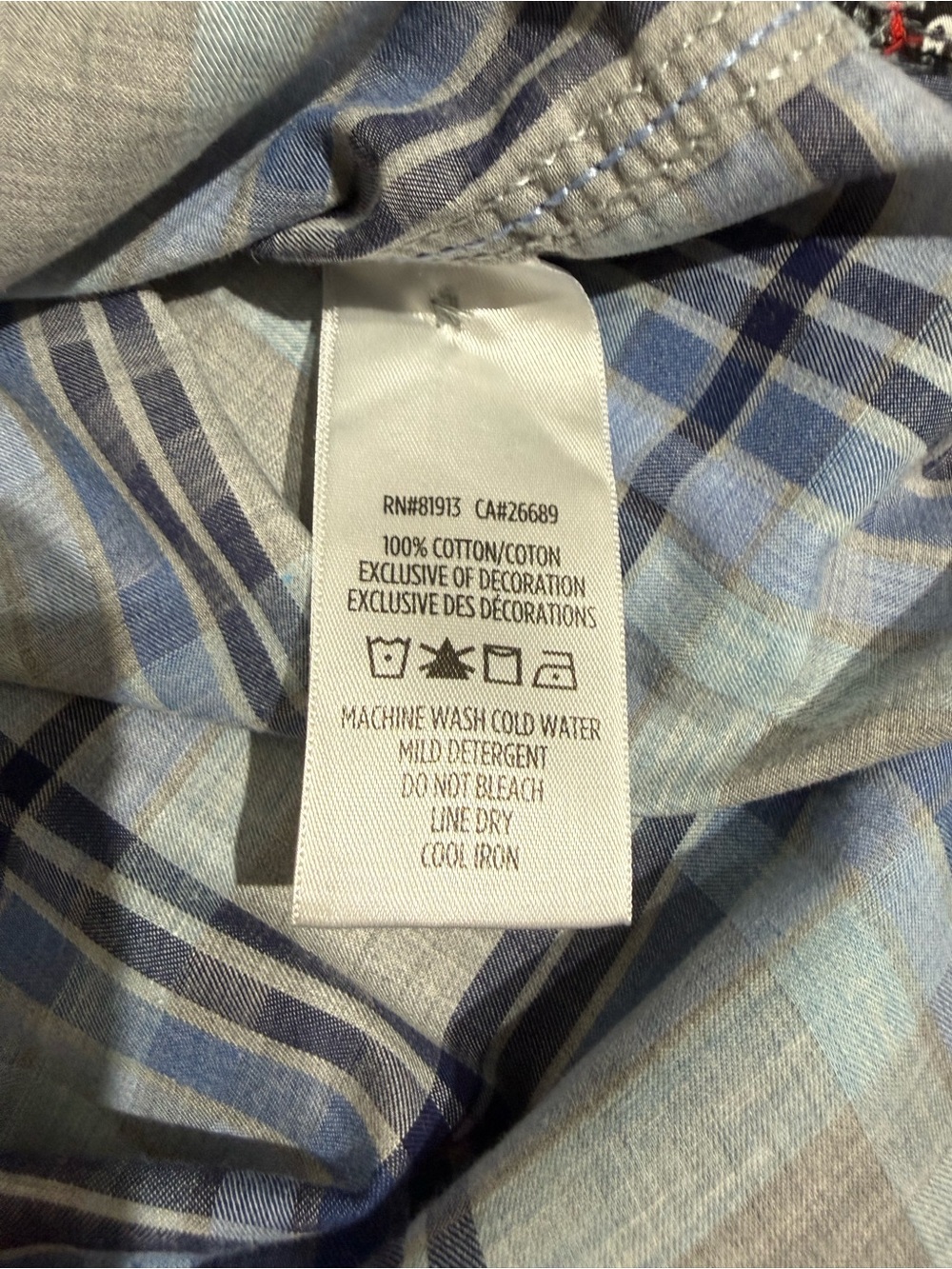 Robert Graham Long Sleeve Button Down Shirt Mens M Blue Floral Plaid - Picture 8 of 9
